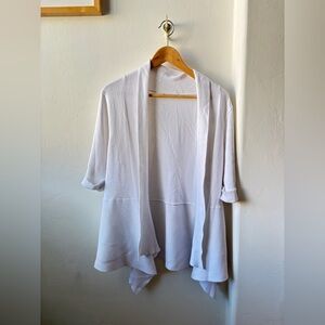Elegant White Women's Cardigan
